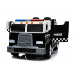 Elektrické autíčko - policajné SUV - dvojmiestne - čierne